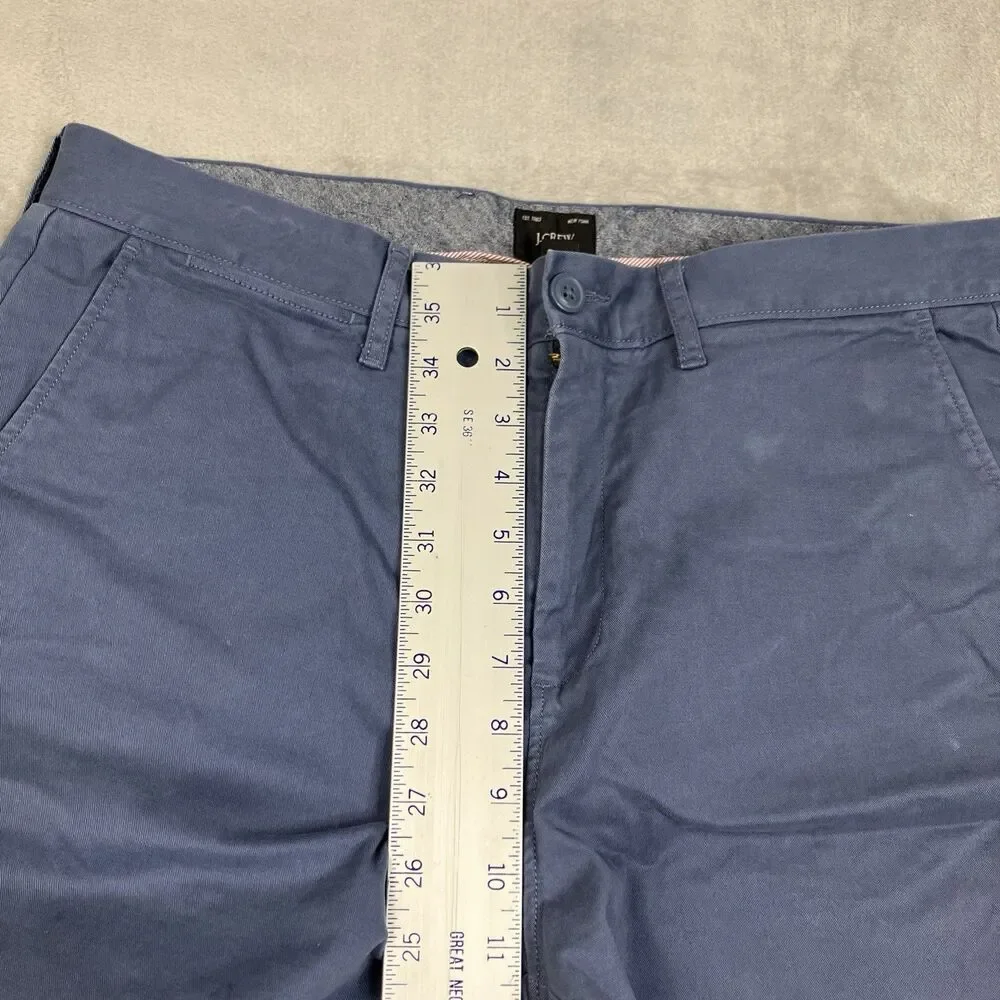 J.Crew 770 Straight Fit Stretch Chino Pants Men 34x34 Blue Classic Casual AR886